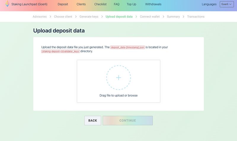 Create a new validator