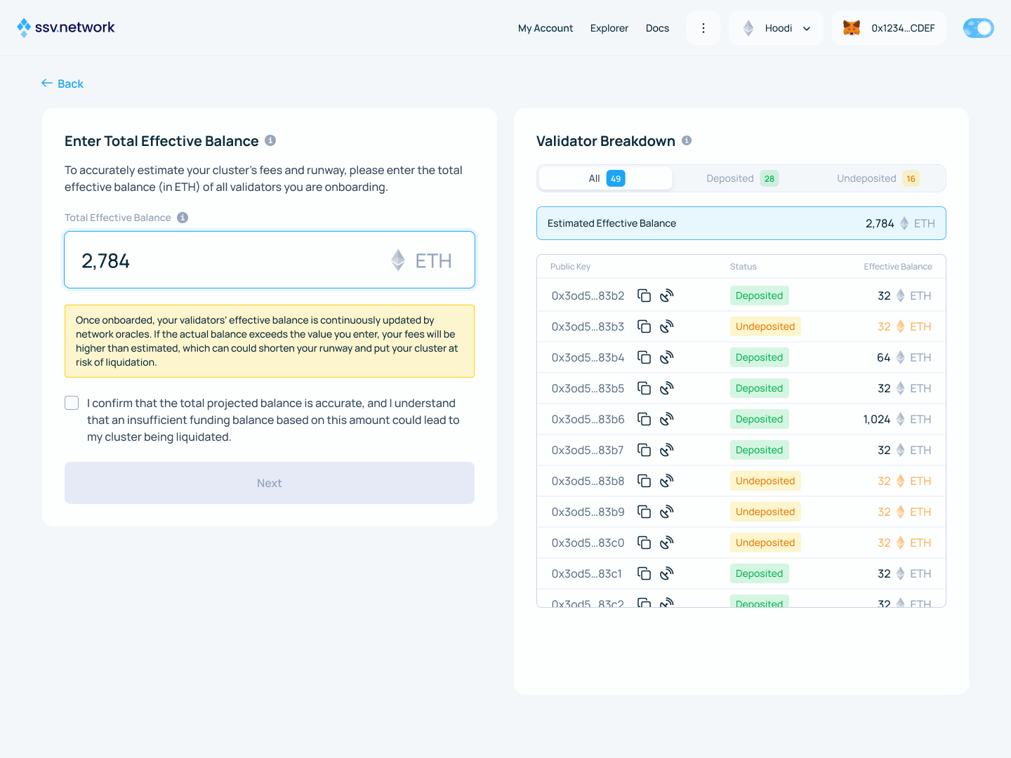 Migrate cluster to ETH