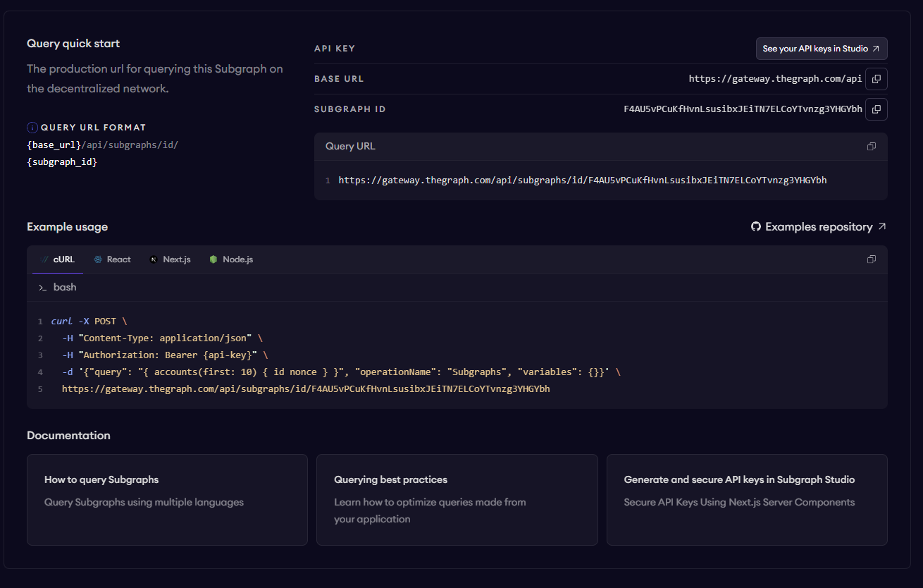 Subgraph Playground