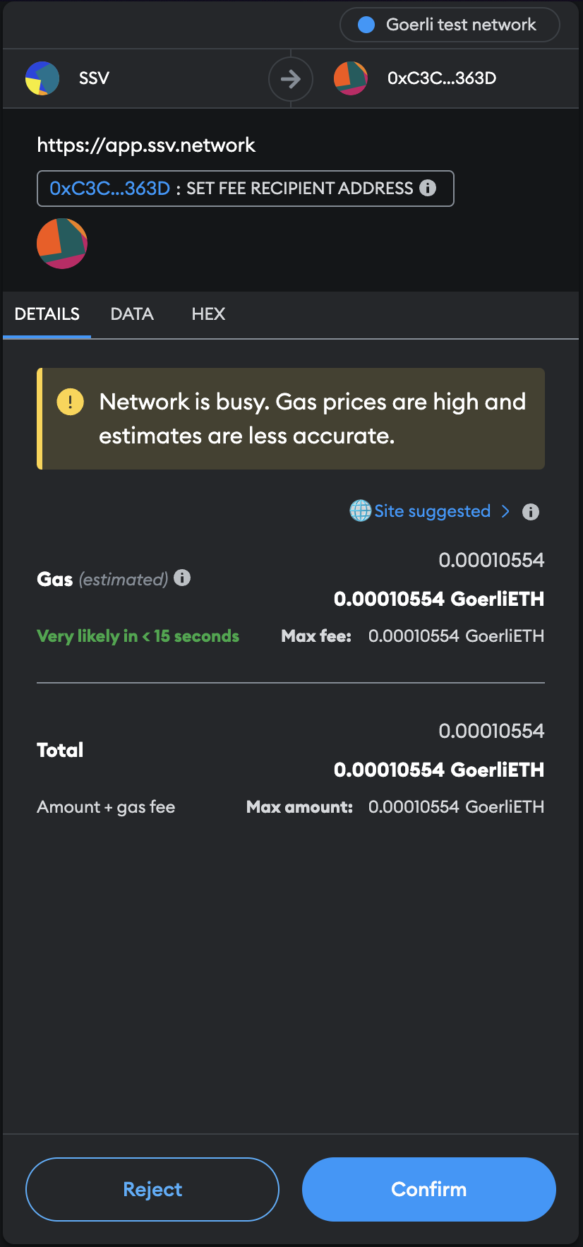 Distribute a validator